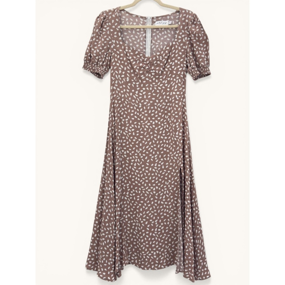 Petal & Pup Franklin Polka Dot Midi Dress Size 6 Cottagecore Reformation Style - Picture 3 of 16